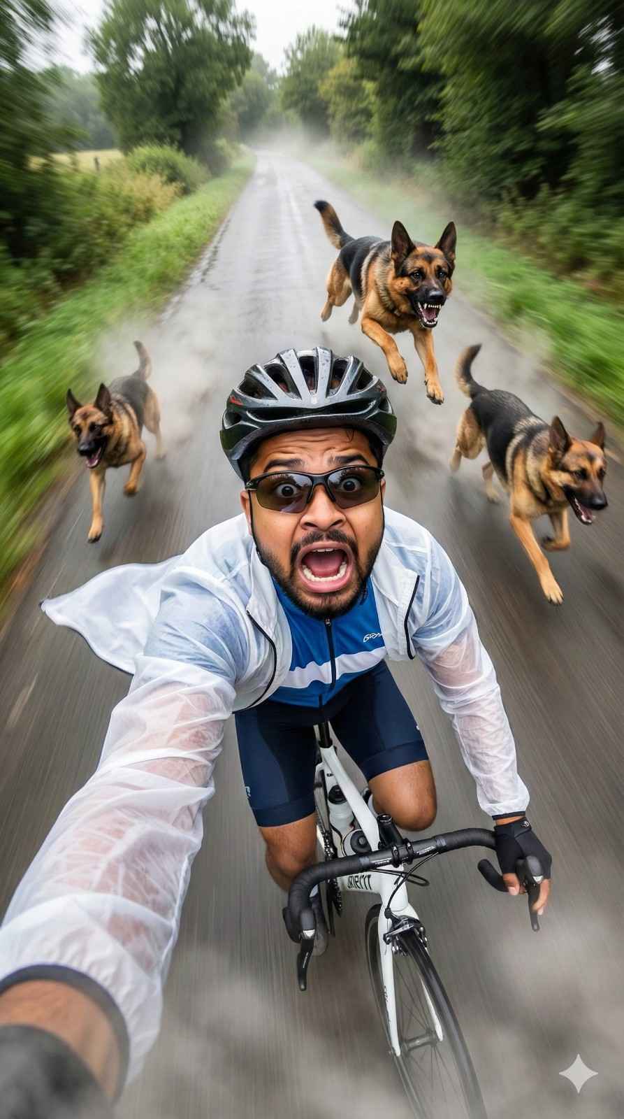 Chasing Rider Google Gemini